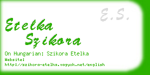 etelka szikora business card